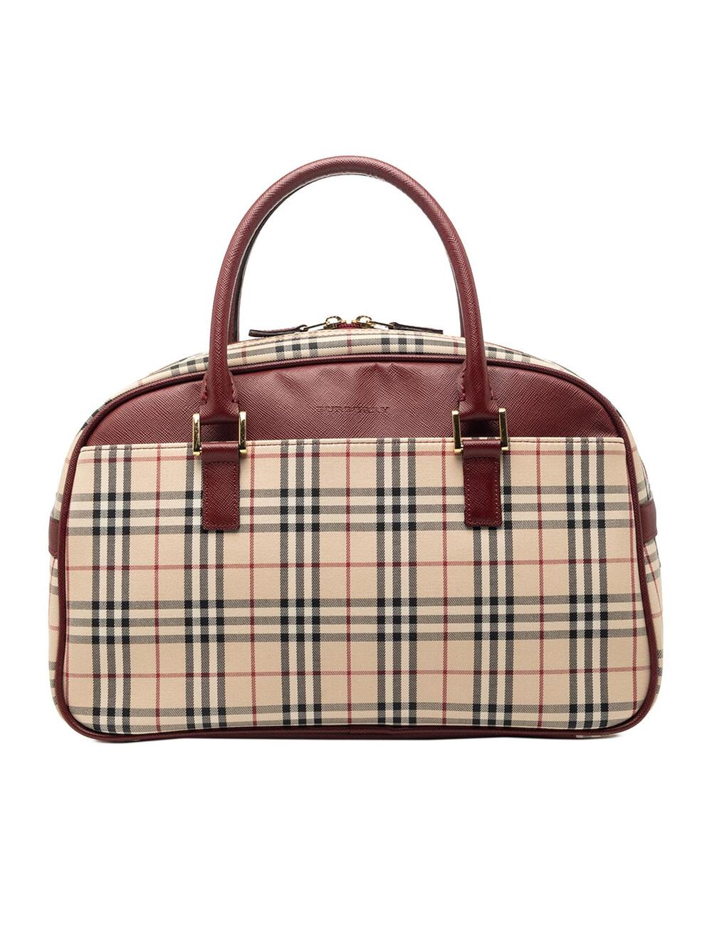 Burberry House Check Canvas Handbag #372207B40B